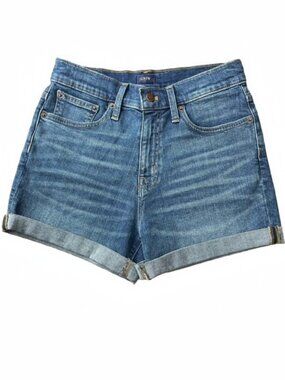 J. CREW FACTORY Cuffed Hem Denim Jean Shorts, Size 24 - NWT